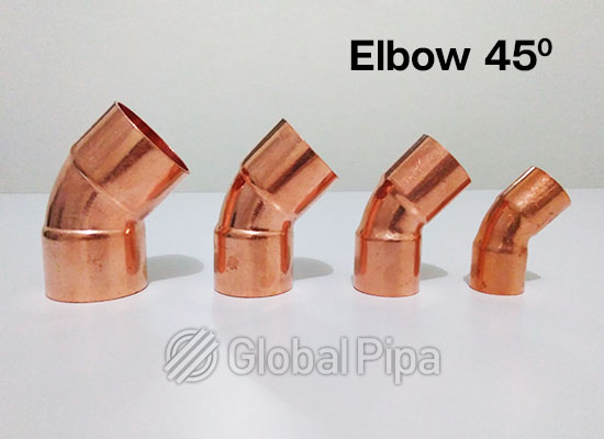 elbow tembaga 45 derajat