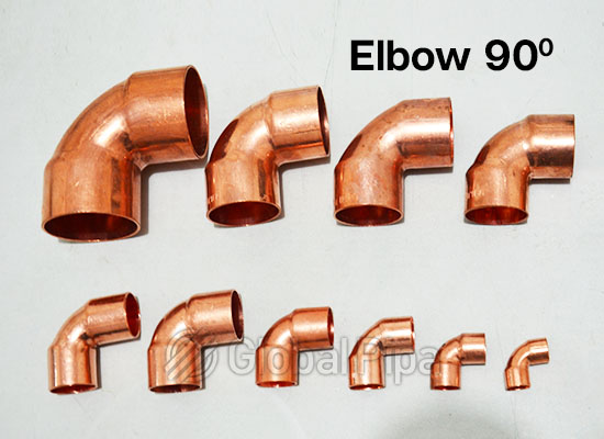 elbow tembaga 90 derajat